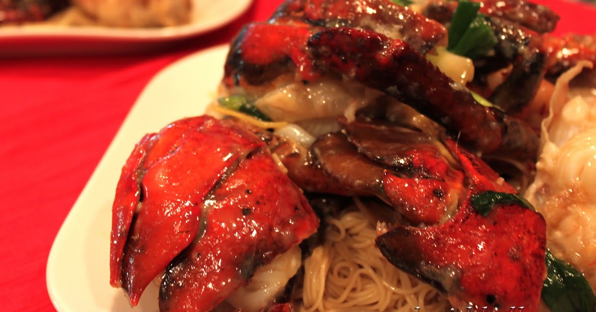 Cook with Kelly 薑蔥龍蝦/Lobster and Egg Noodles Stirfried in Green Onion