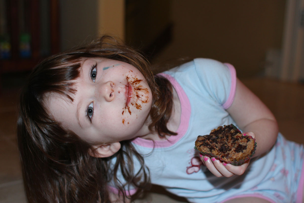 muffin with face