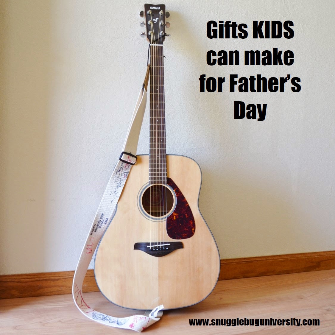 Snugglebug University DIY Personalized Guitar Strap