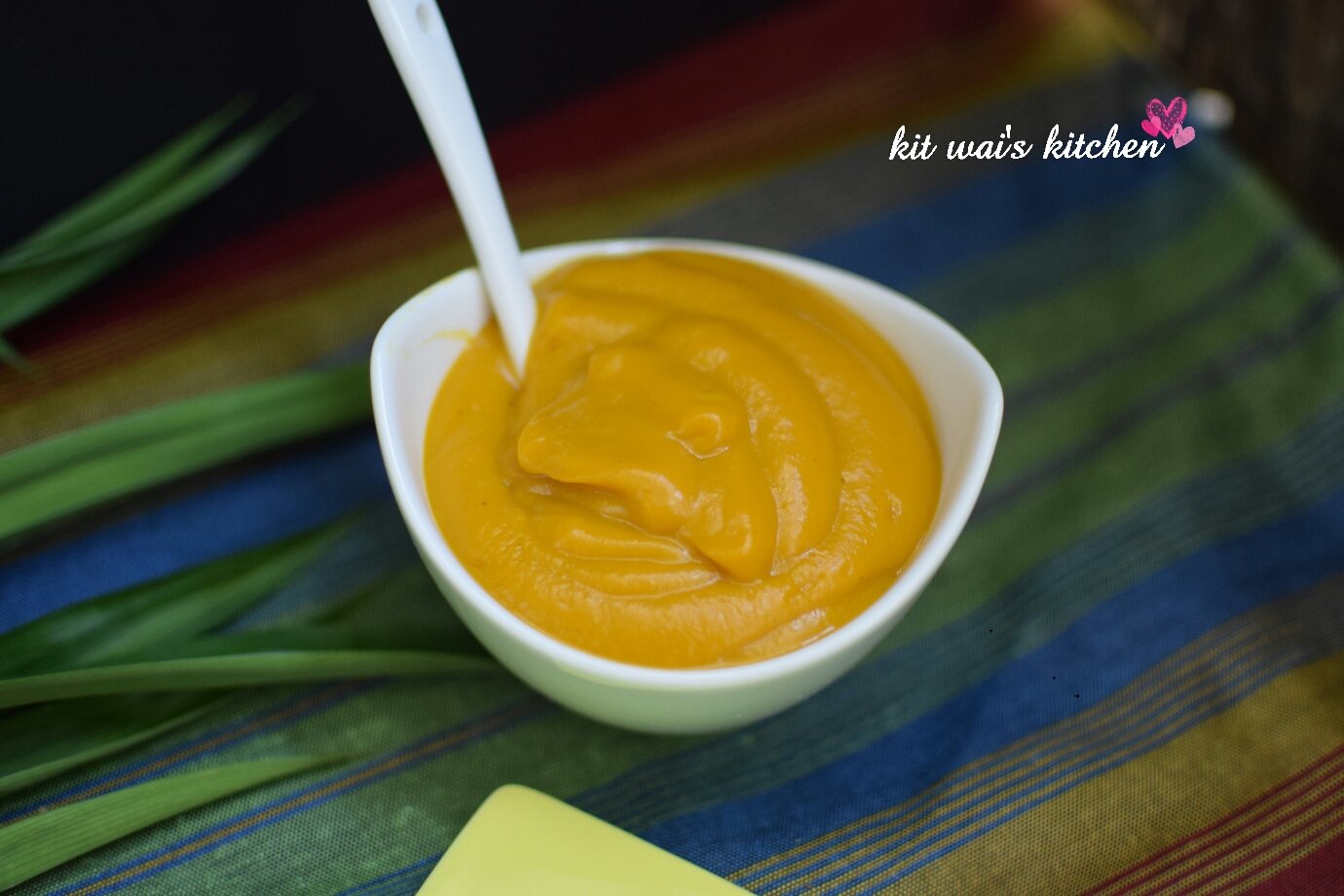 Kit Wai's kitchen 无蛋金瓜咖椰 Eggless Pumpkin Kaya / Pumpkin Coconut Jam