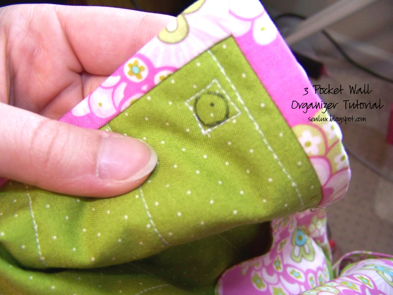 Sew Lux Fabric Blog 3 Pocket Wall Organizer Tutorial