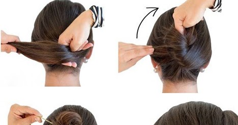 Hd Wallpapers French Bun Hairstyle Step By Step Desktop