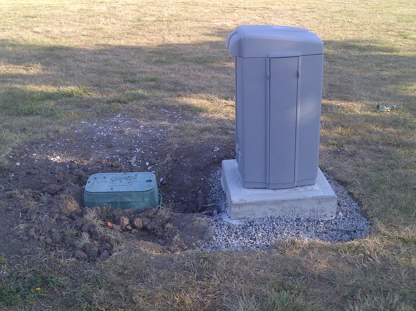 Minor Park Golf Course Maintenance New irrigation controller installation