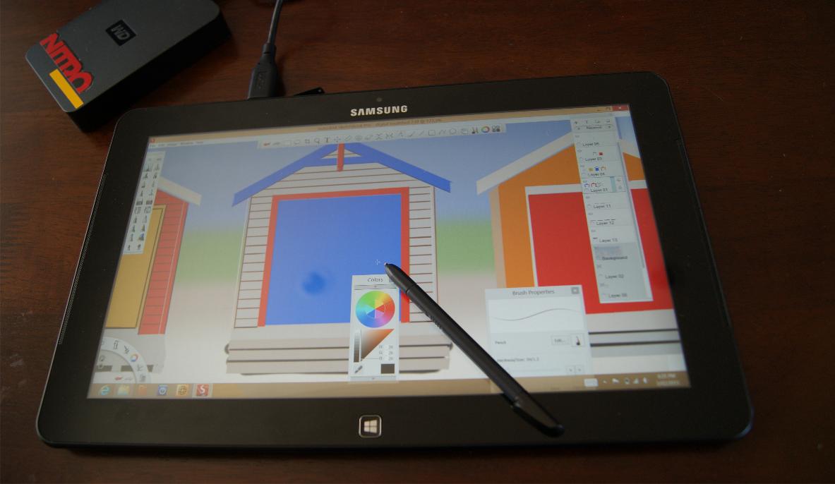 drawon Samsung ATIV smart pc sketchbook pro test