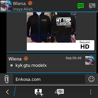 Gambar photo jaket NatGeo pesanan Wiena di enkosa sport