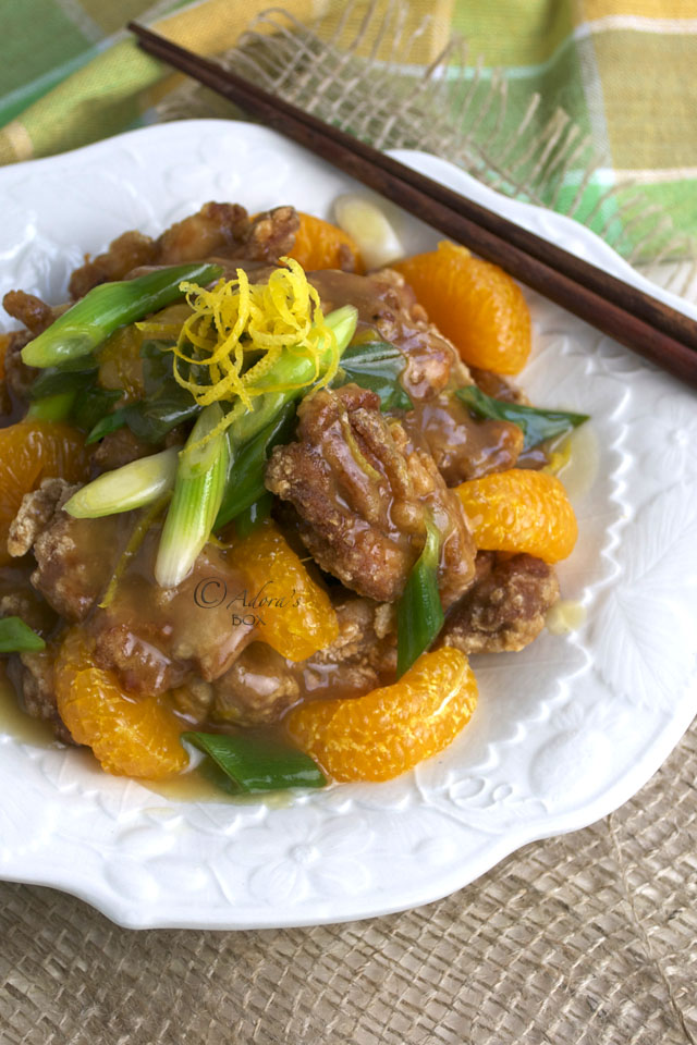 Adora's Box MANDARIN ORANGE AND LEMON CHICKEN
