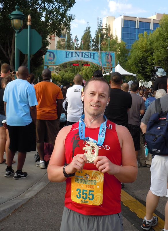 Jason rocks Disneyland Half Marathon 2011