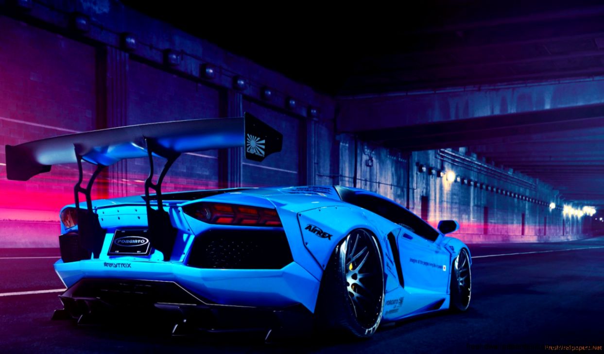 Tuned Blue Lamborghini Aventador wallpapers Freshwallpapers Tuned Blue Lamborghini Aventador wallpapers Freshwallpapers