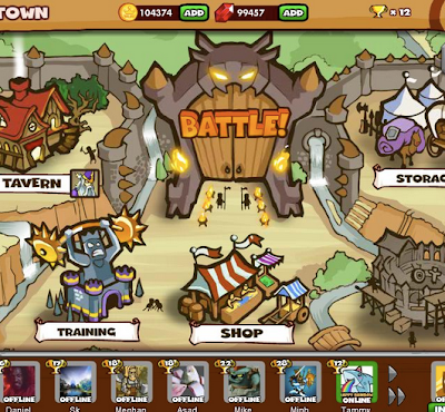 Screenshot Dungeon Rampage Dungeon Rampage Facebook