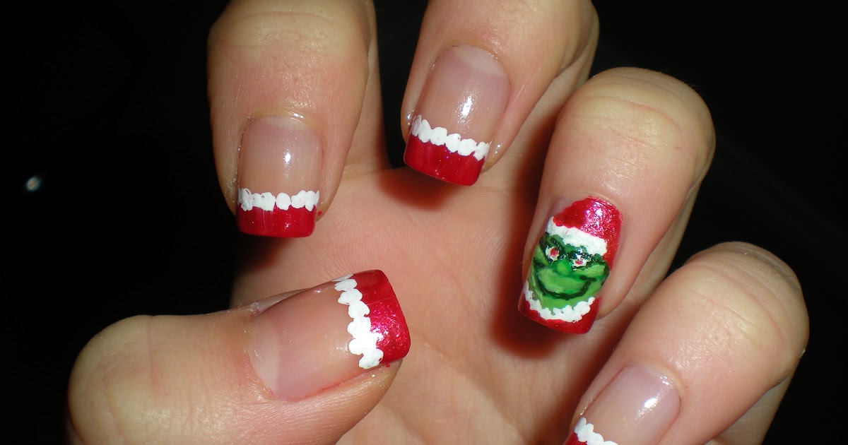 Metallic Maria: The grinch nails
