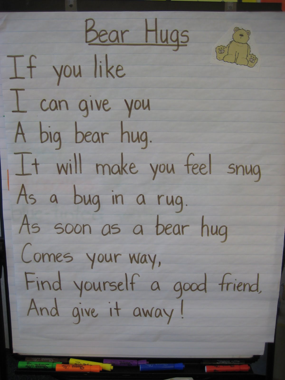 Finally in First: Teddy Bear Day