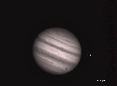 Jupiter with Io and Europa