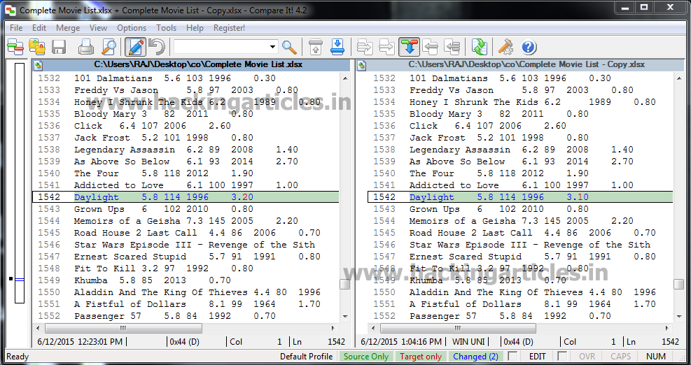 forensic file comparison investigation with Compare It