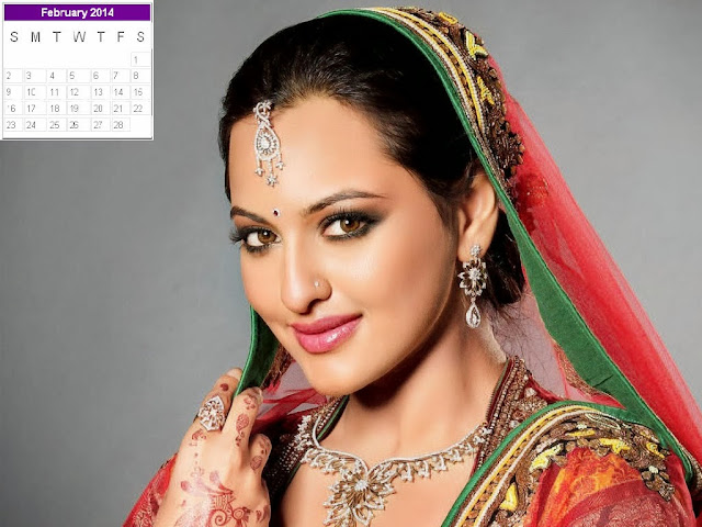 Sonakshi Sinha Calendar 2014