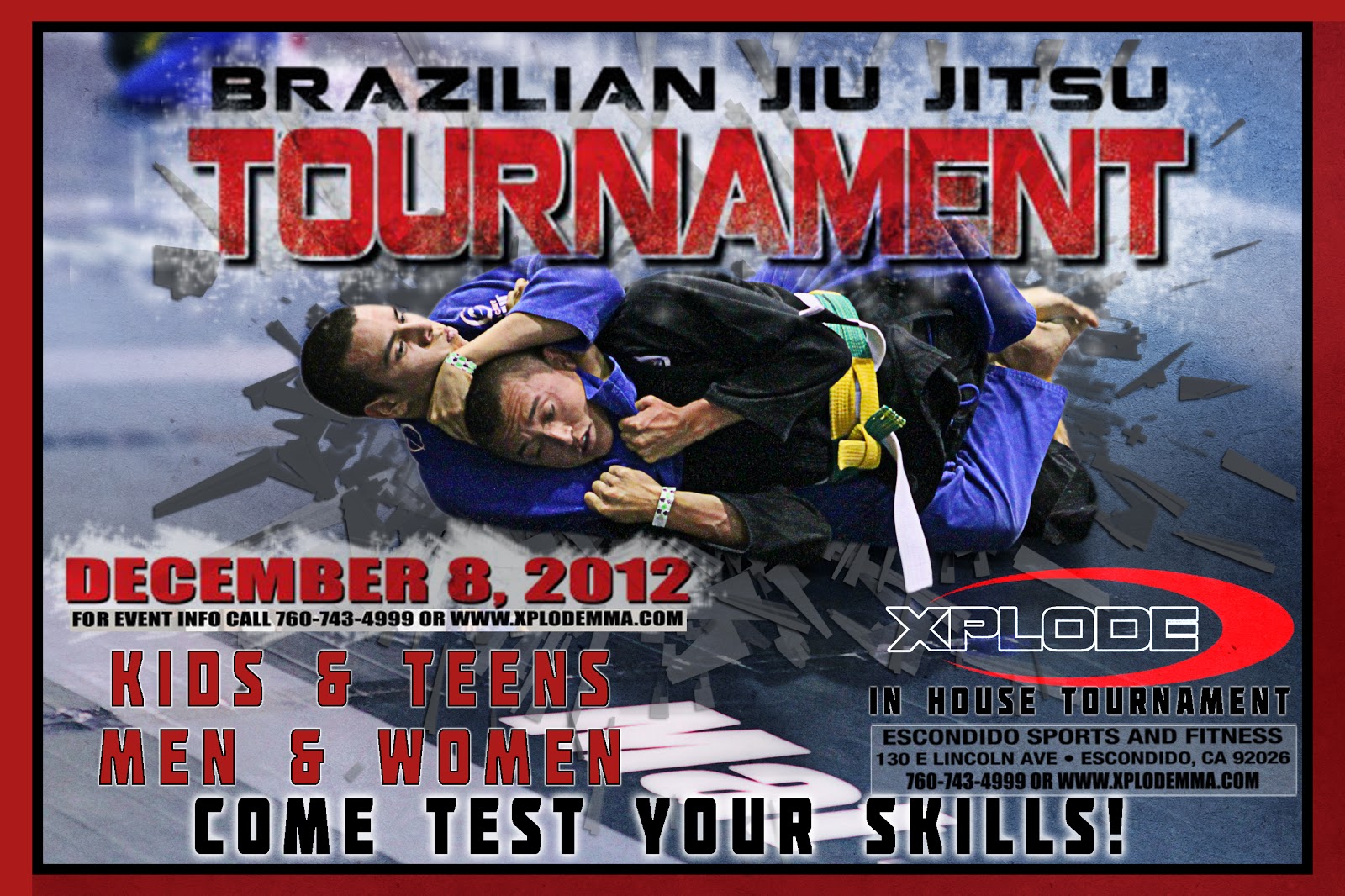 Excel Jiu Jitsu MMA & Fitness XPlode Jiu Jitsu tournament!