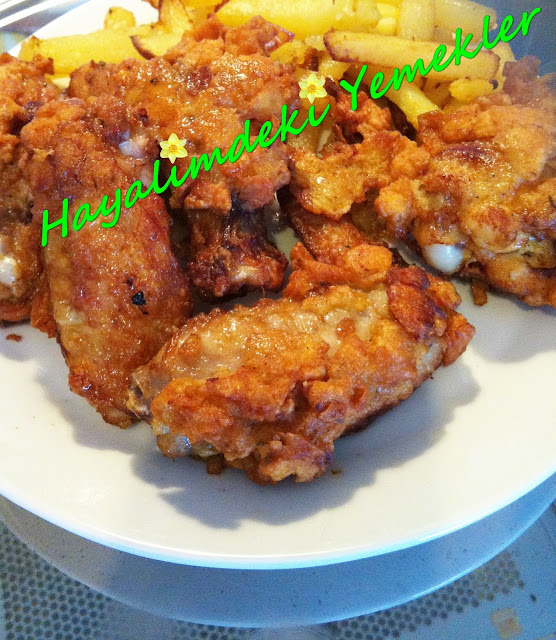 Çıtır Kanat Tarifi,Çıtır tavuk Kanadi nasil yapilir resimli 