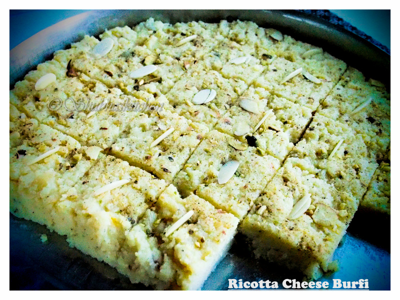 Meri Rasoi Ricotta Cheese Burfi