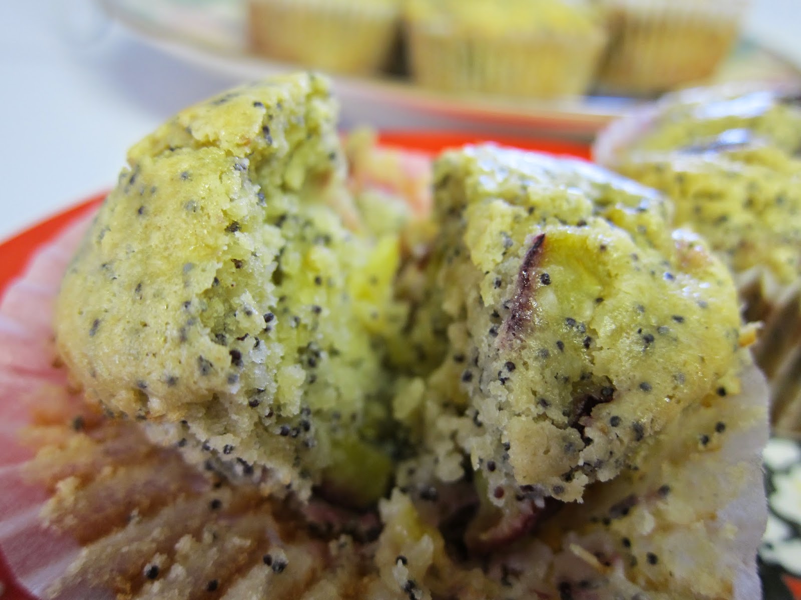 Banana Wonder Plum and Poppy Seed Muffins (Gluten Free!)