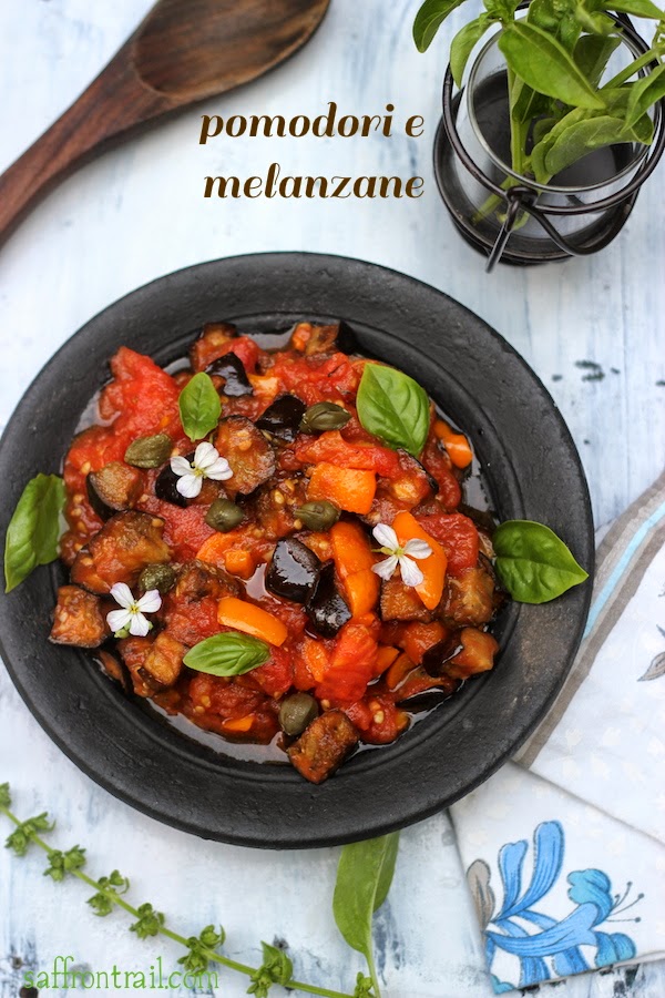 Pomodori e Melanzane Italian style fried eggplants in tomato sauce