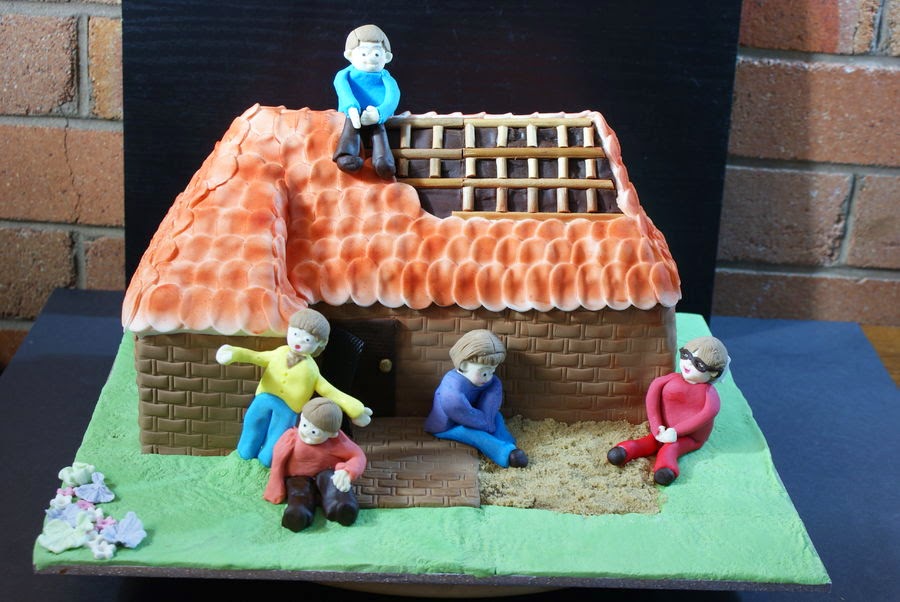 a delicious cake home for children