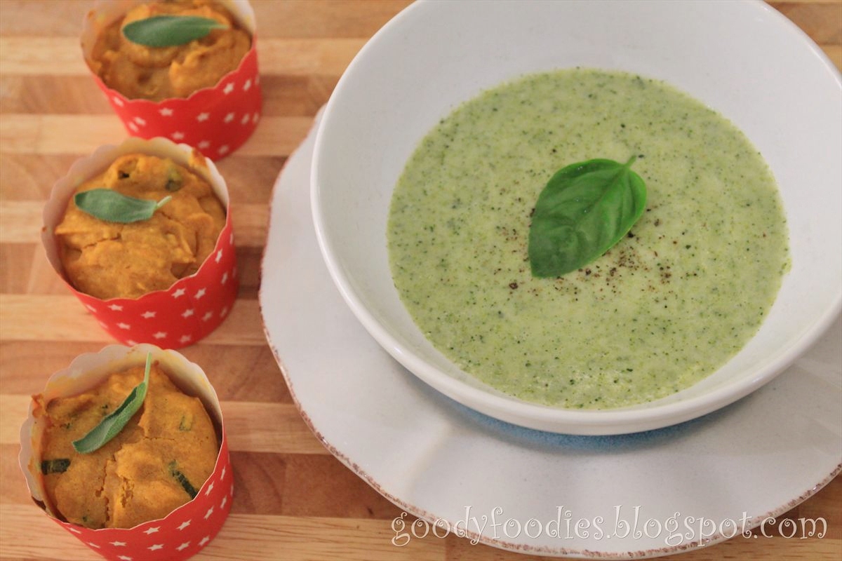 GoodyFoodies I cooked Broccoli Cream Soup (Martha Stewart)