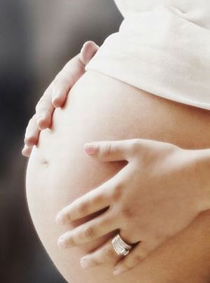 a pregnant
