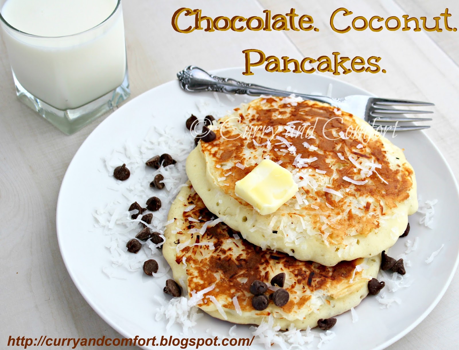 Kitchen Simmer Chocolate and Coconut Pancakes