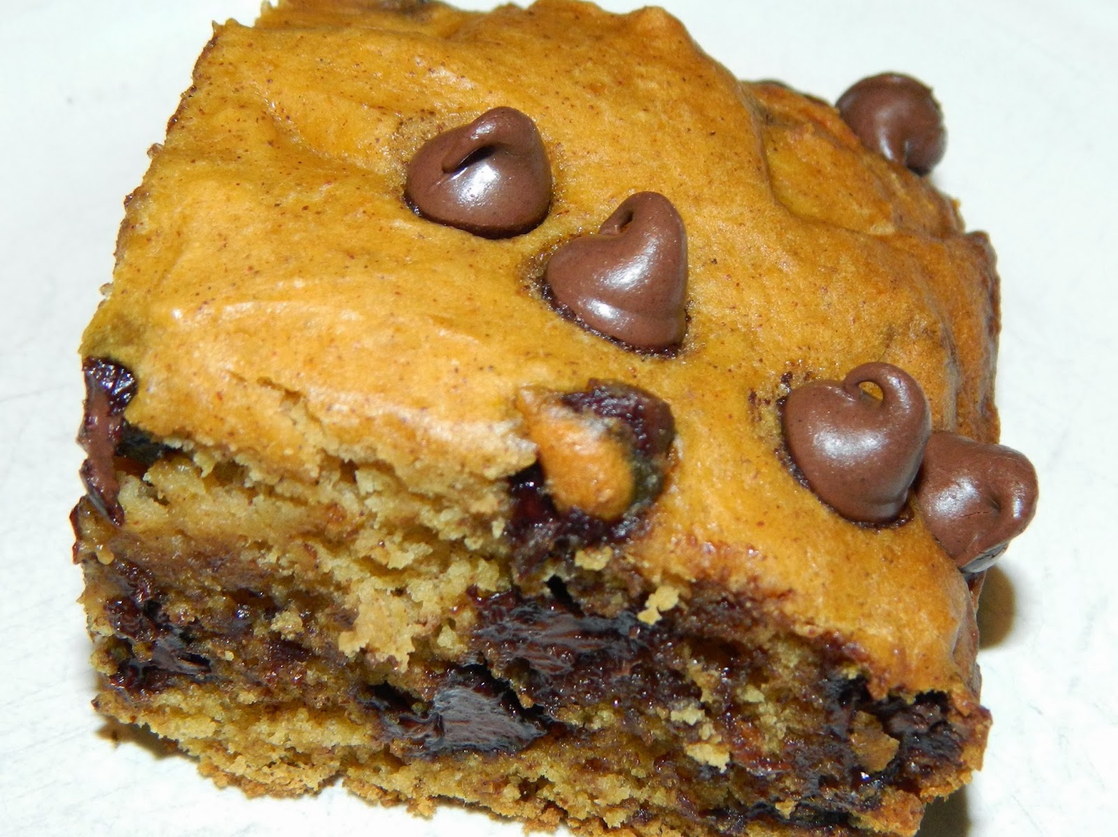 PolkaDotty Place Healthyish Pumpkin Chocolate Chip Brownies