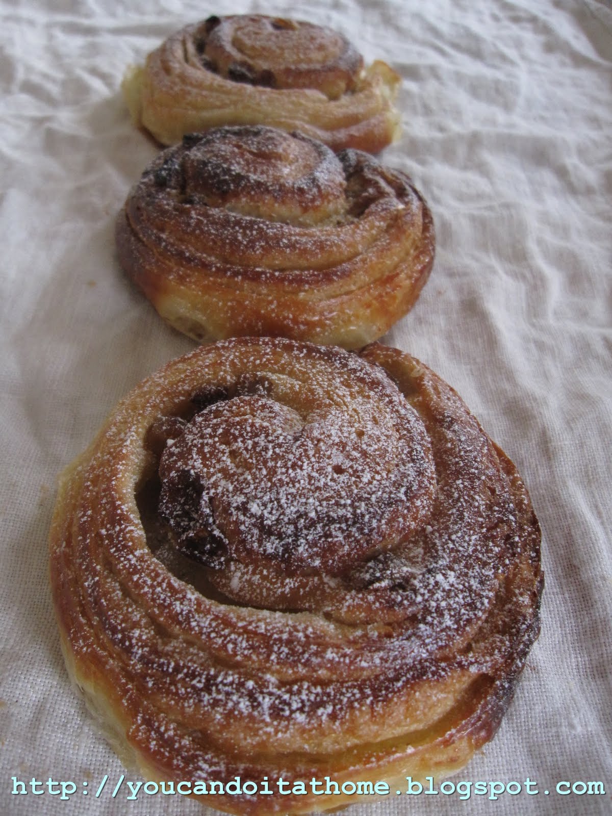 You can do it... at home! Pain au Raisins, Snail, Escagot a pastry