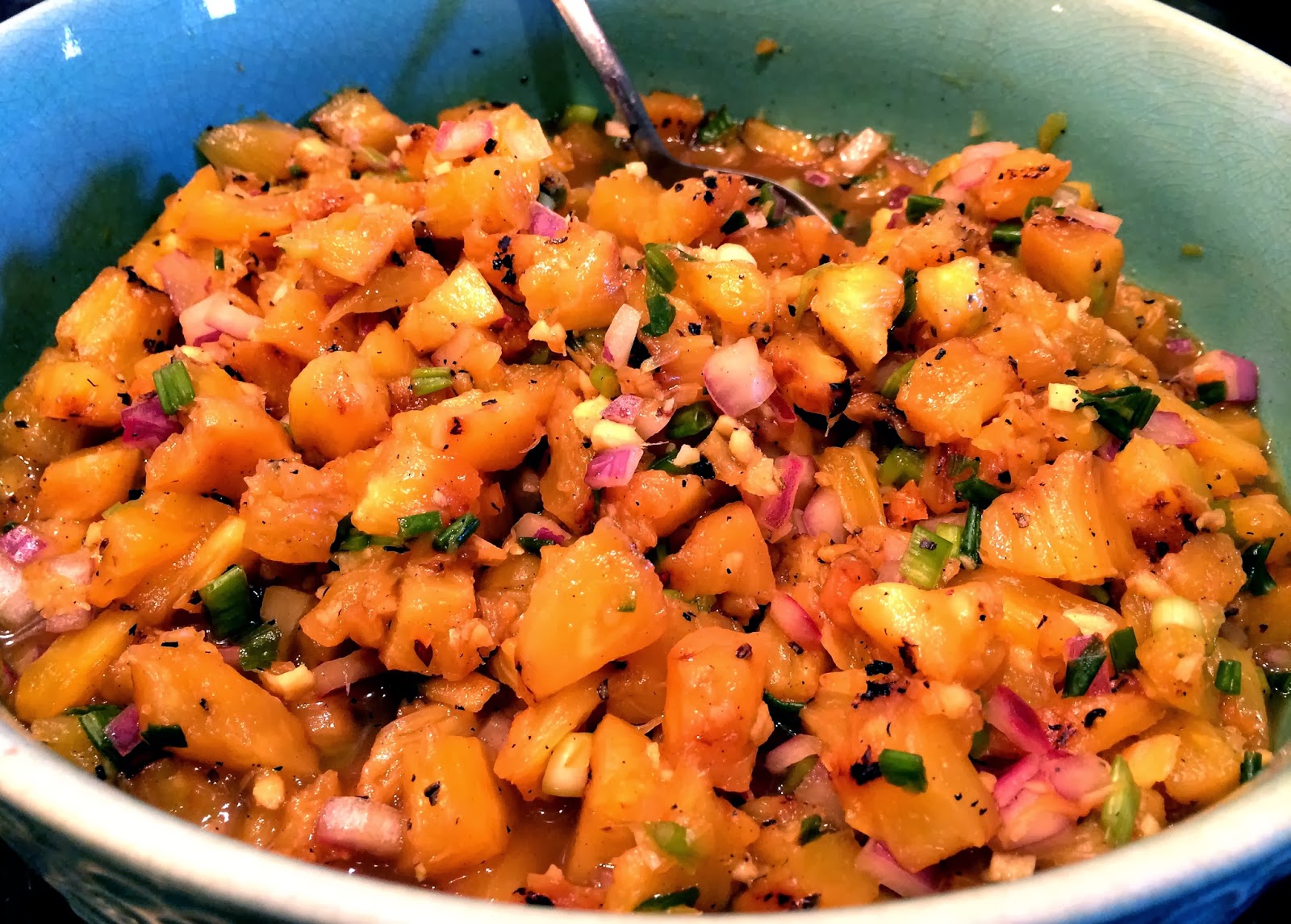 Cooking and Entertaining with Leah Pineapple Ginger Habanero Salsa
