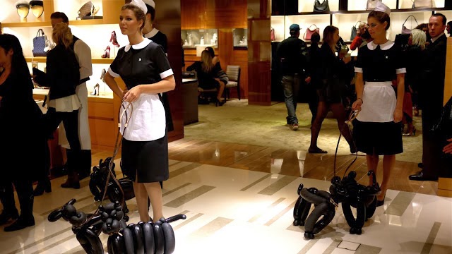 Ladies Becoming Maids: Louis Vuitton Models in Traditional Maid Uniforms