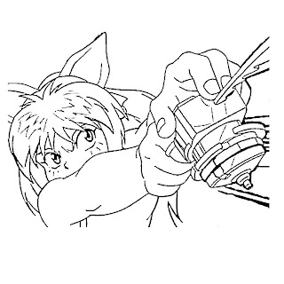 coloriage beyblade : dessin a colorier beyblade gratuit