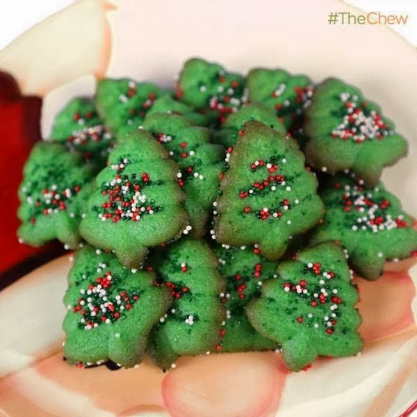 Kelly Meyers' Holiday Cream Cheese Press Cookies TheChew Christmas