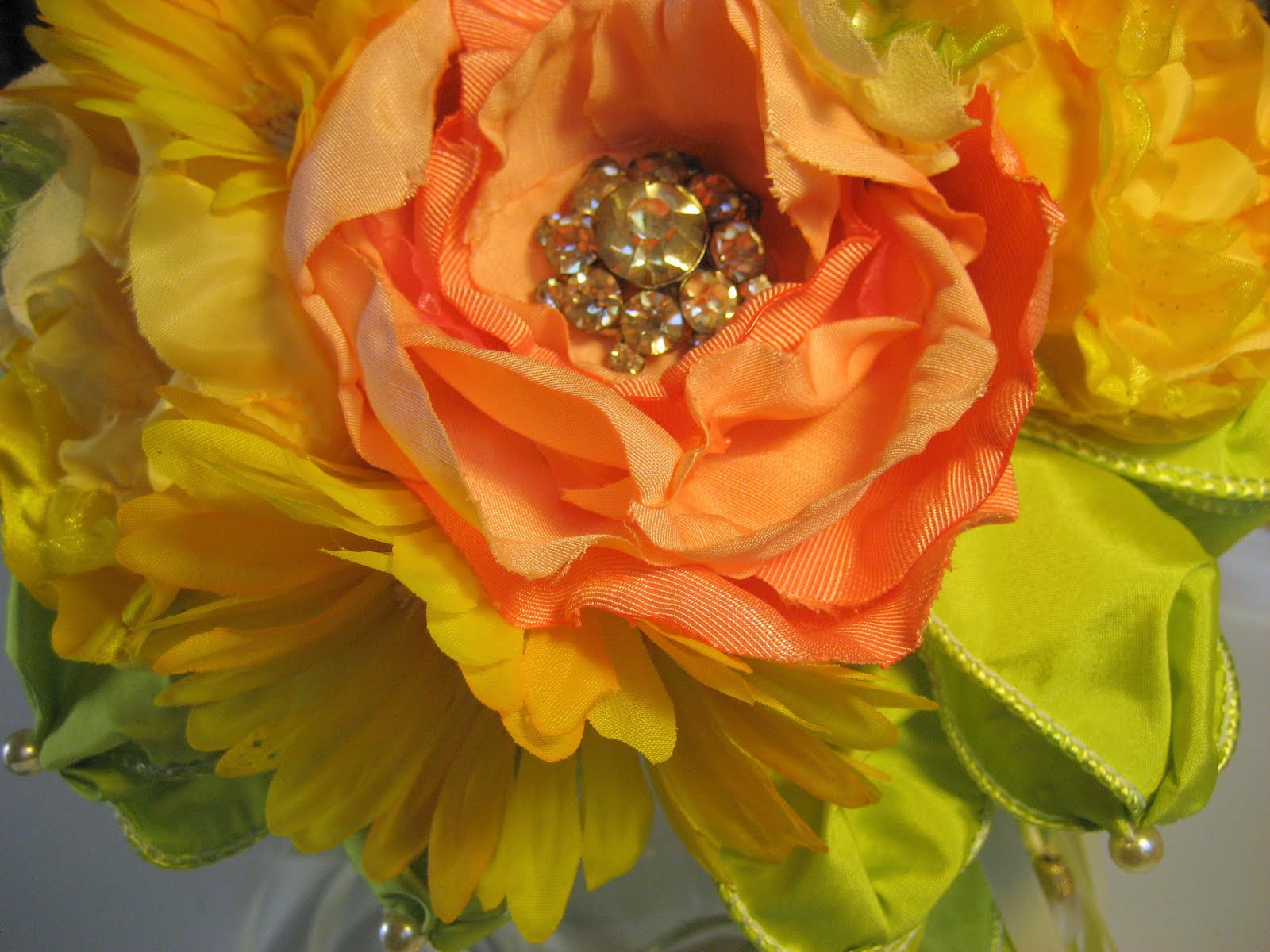 Running With Scissors DIY Fabric Flower Wedding Bouquet