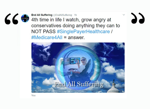 End All Suffering on Twitter: Single payer