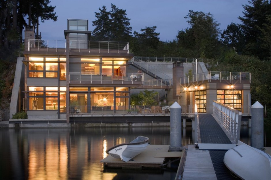 Seaside Home in Gig Harbor, Washington Most Beautiful Houses in the World
