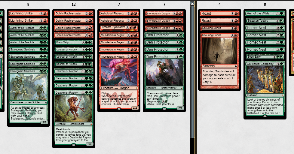 WW Games MTG Standard Deck RG Dinosaurs