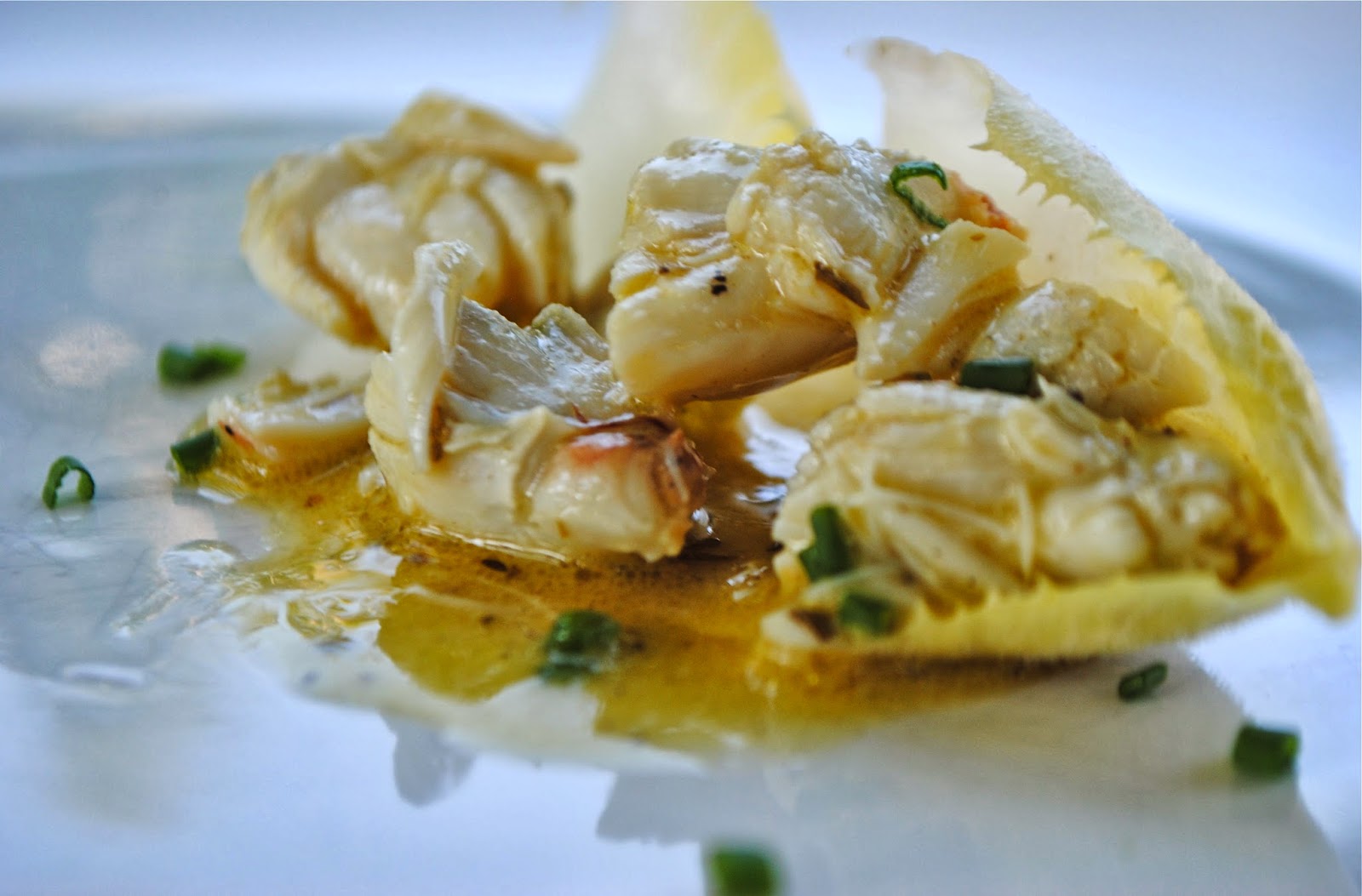 Recipe Doodle BLUE HAWAIIAN COCKTAIL and CRAB SALAD IN ENDIVE LEAVES