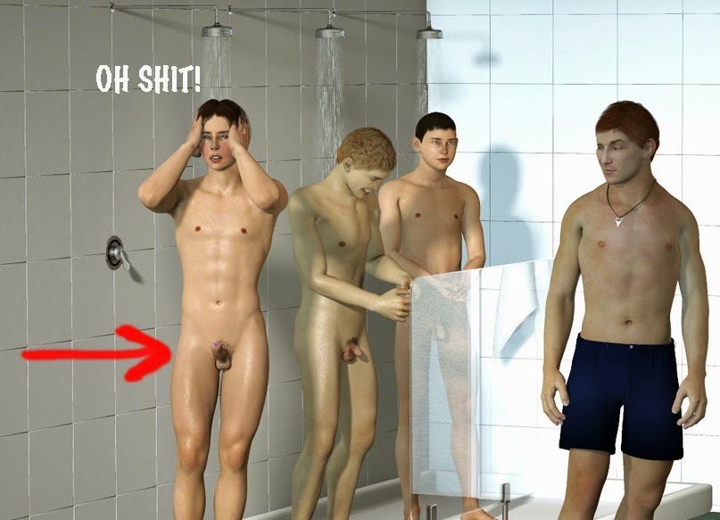 naked boys shower at school