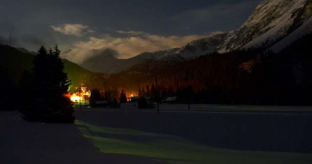 Vallata di Bergun notturna