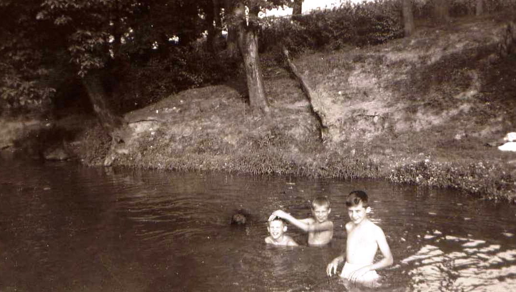 Vintage Boy Skinny Dipping