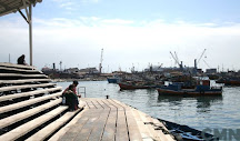 El antiguo muelle de Iquique-Chile.