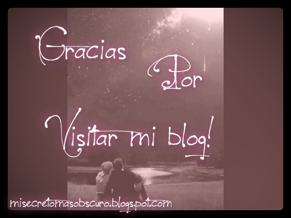 Gracias por visitar mi blog, te espero pronto..♥