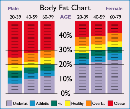 Body Fat Mass Chart