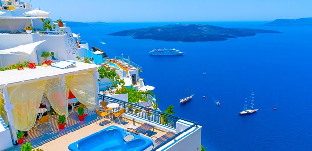 Santorini Greek island