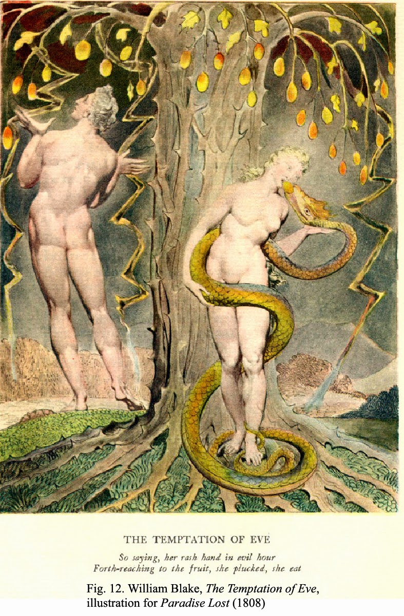 William Blake Adam And Eve Psychedelic Artwork