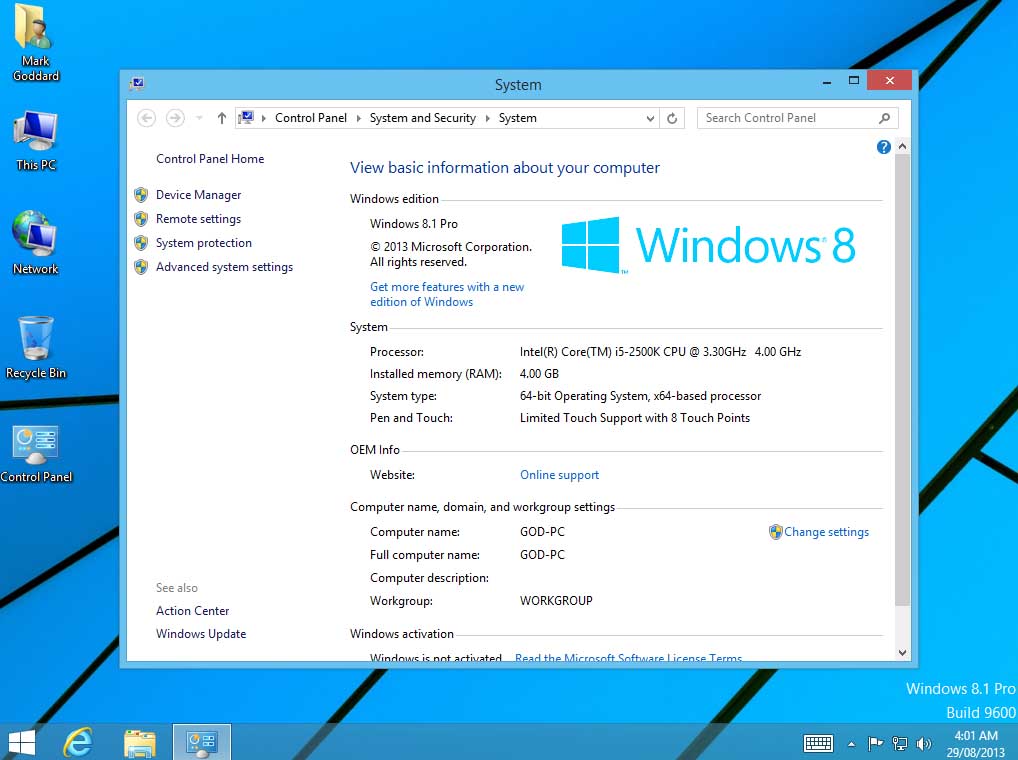 Windows 81 RTM Pro en Espaol 32 Bits 64 Bits Build