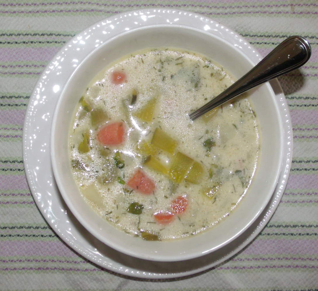 Ma's Apron Strings Dill Pickle Soup?