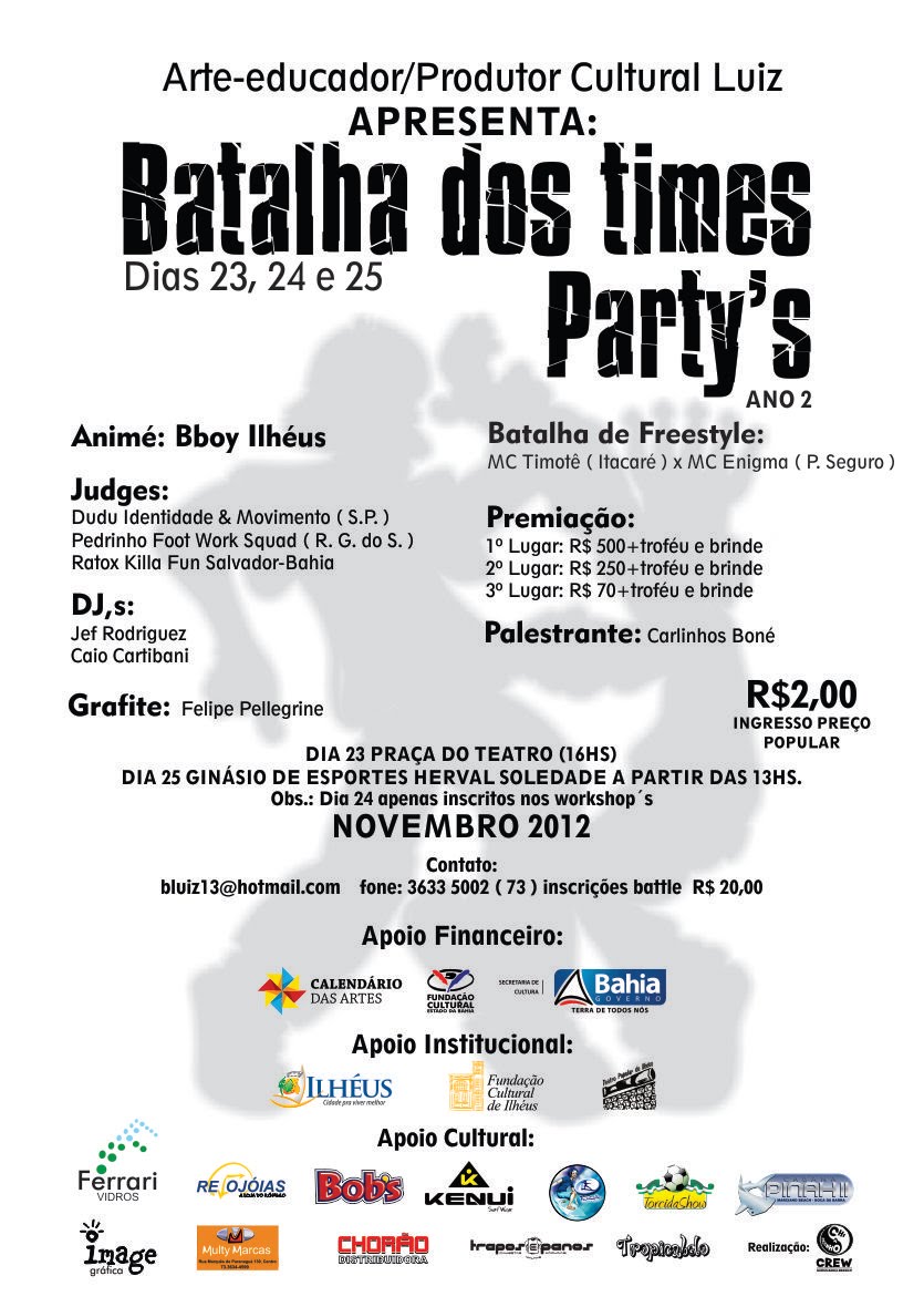 BATALHA DOS TIMES ( um Evento temático de Breakdance )