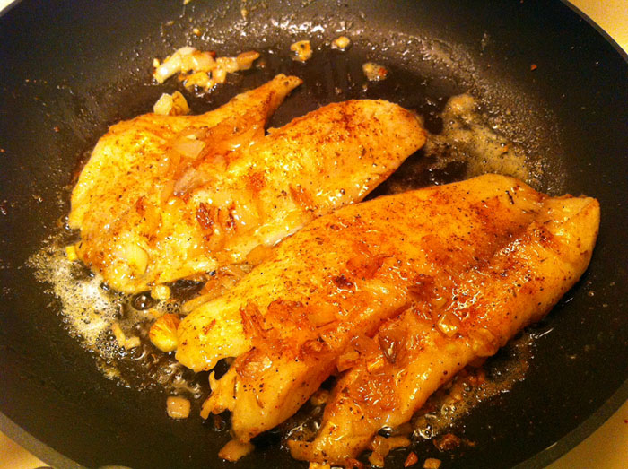 Third Date Cooking Beginner Fishing Panfried, Cajunseasoned Tilapia